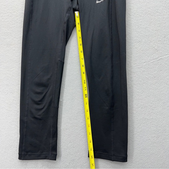 Nike Womens Small Power Essential Crop Tight Leggings Black Dri-Fit 667623-010 - Picture 2 of 7